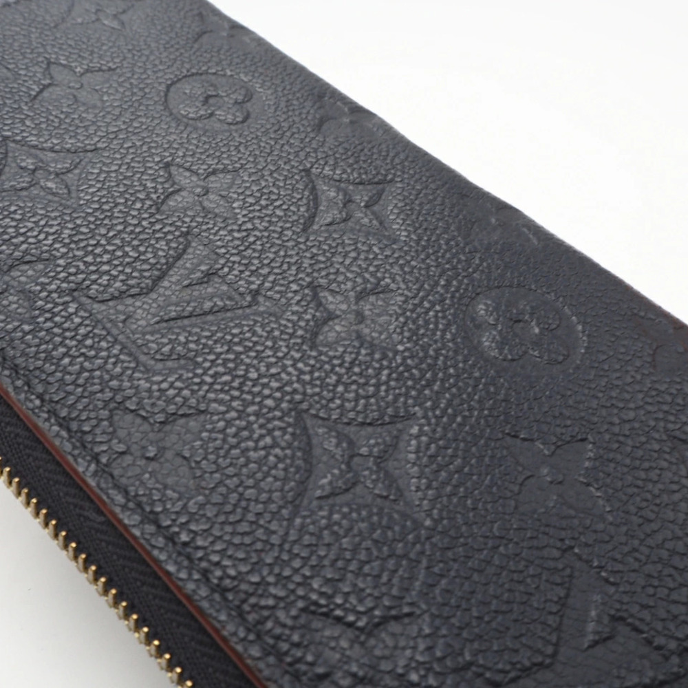 Louis Vuitton Monogram Empreinte Zippy Wallet Marine Blue Rouge Long Navy Blue - Picture 4 of 12